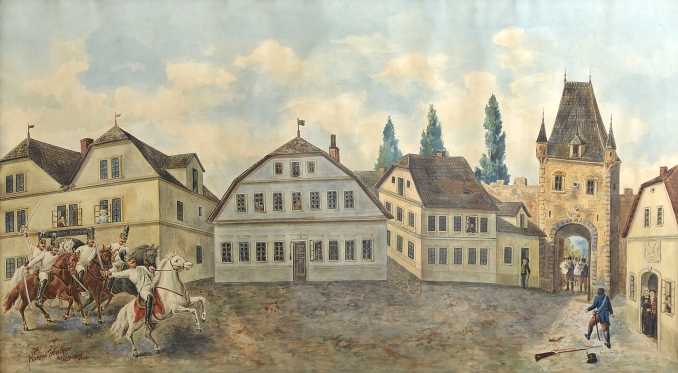 Smrt rakouského dragouna F.Jordana v Ústí nad Labem 30.8.1813